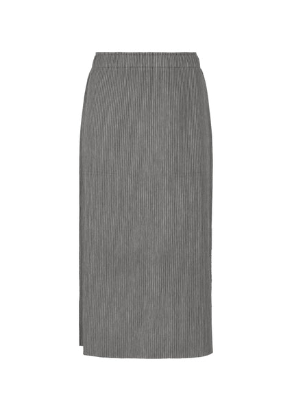 mulchway pleats skirt グレー miandmou MIX FINE KNIT PLEATS BOTTOM – ISSEY MIYAKE ONLINE STORE