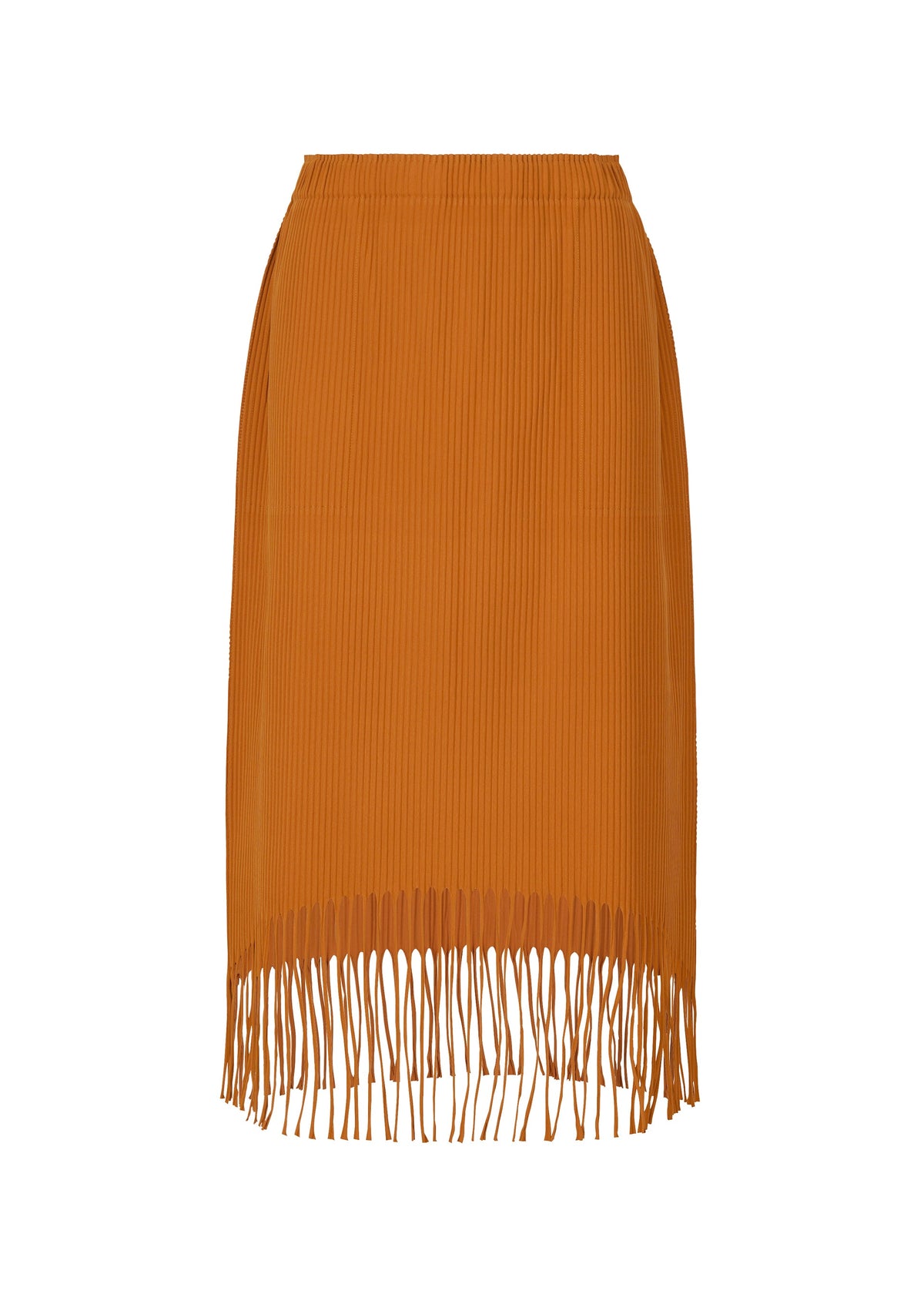 FRINGE PLEATS, Women's Skirt, Orange