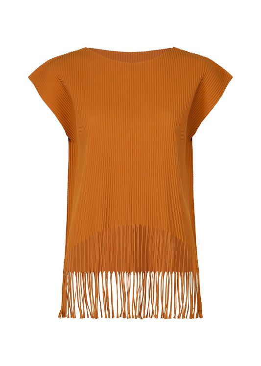 FRINGE PLEATS, Women's Tops, Orange