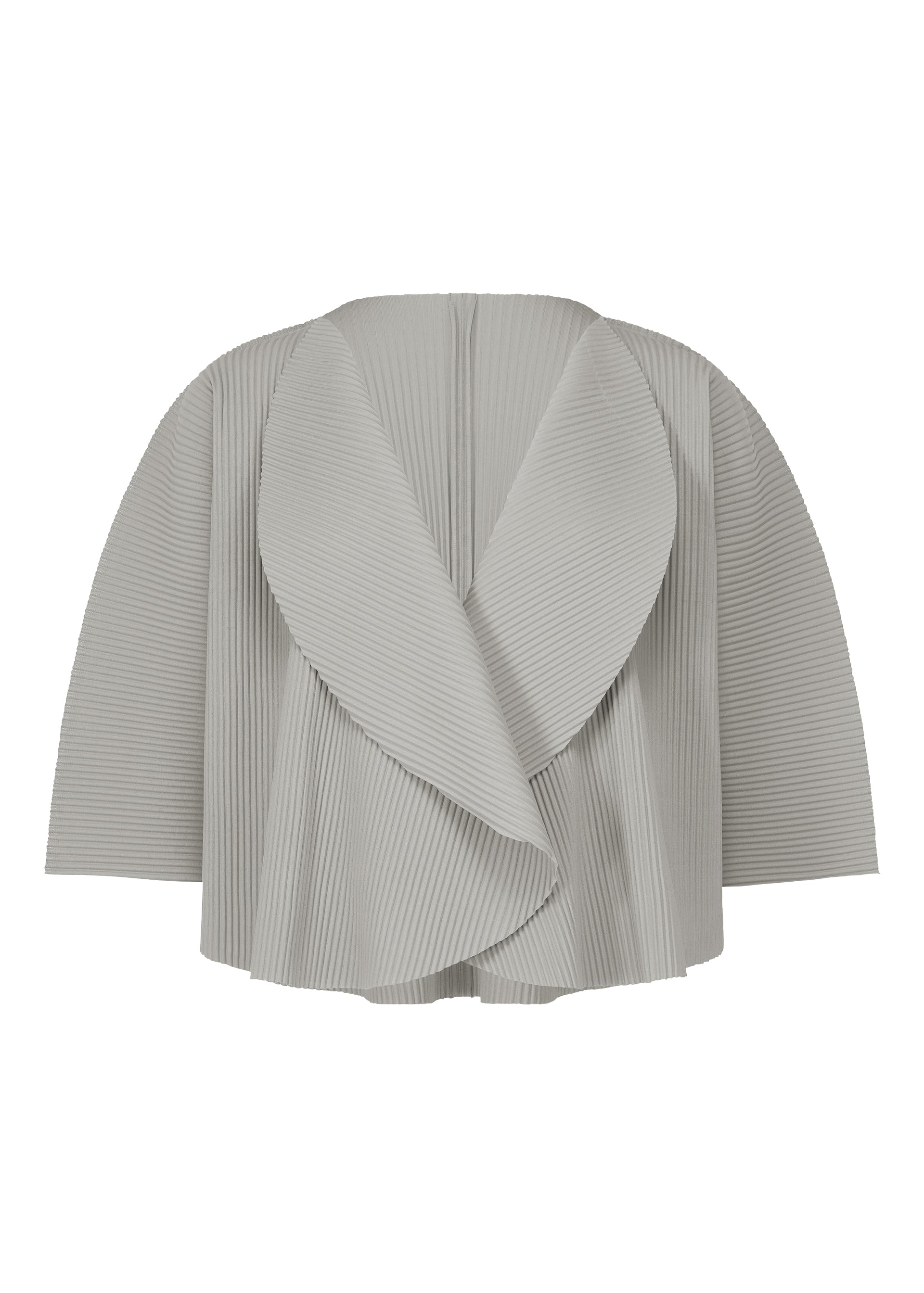 CIRCLE PLEATS, Women's Tops, Cardigan, Grey