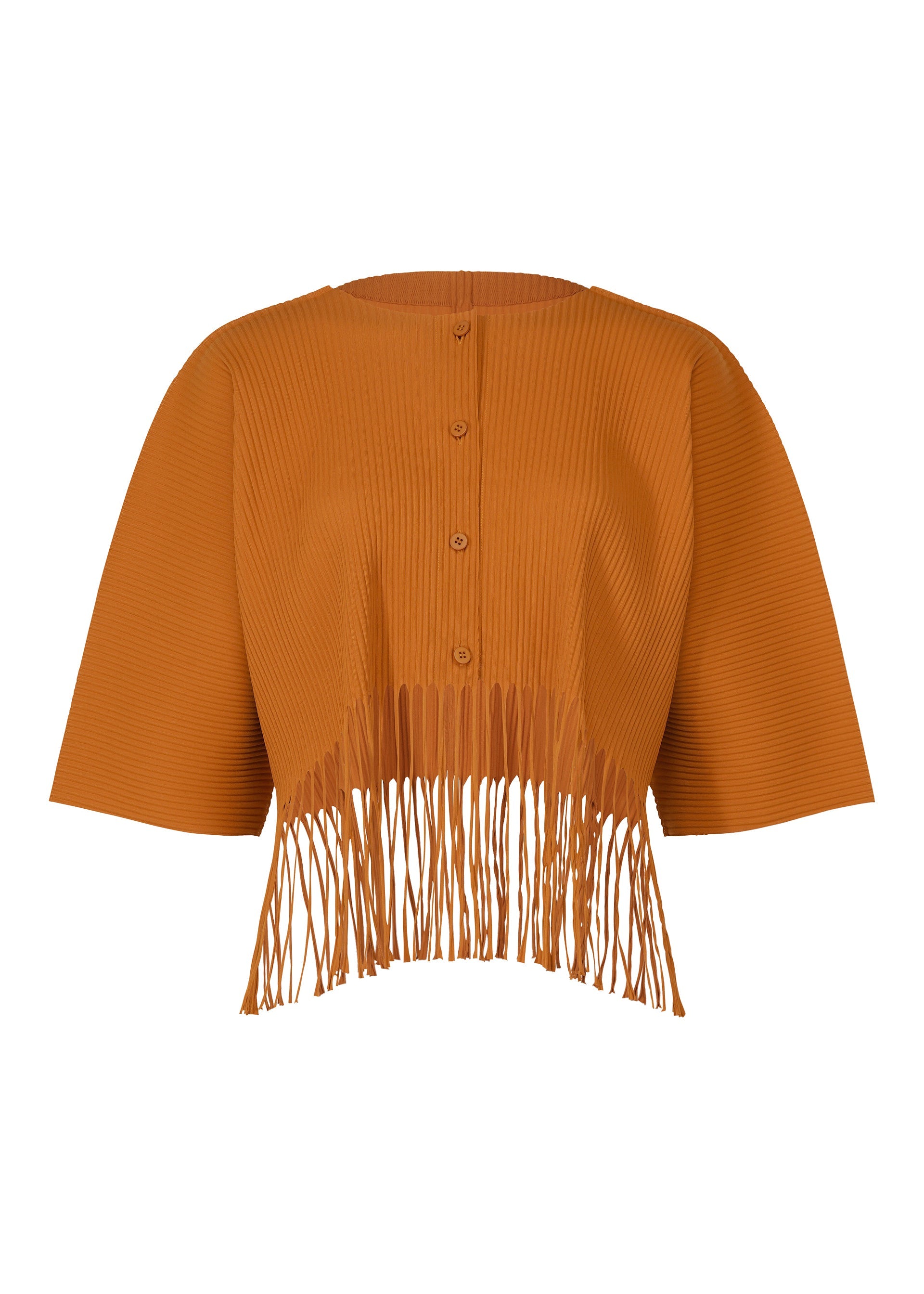 FRINGE PLEATS, Women's Tops, Cardigan, Orange