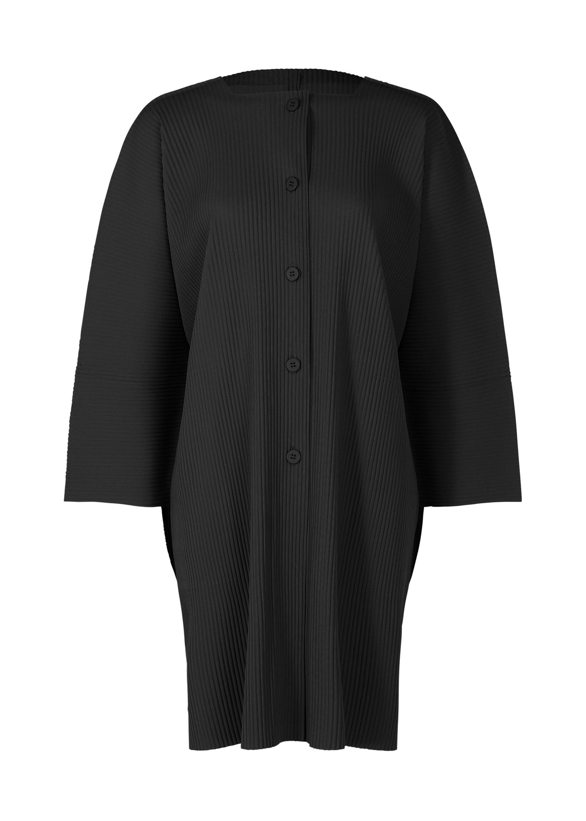 BELT PLEATS, Women's Cardigan, Black view 1 of 8