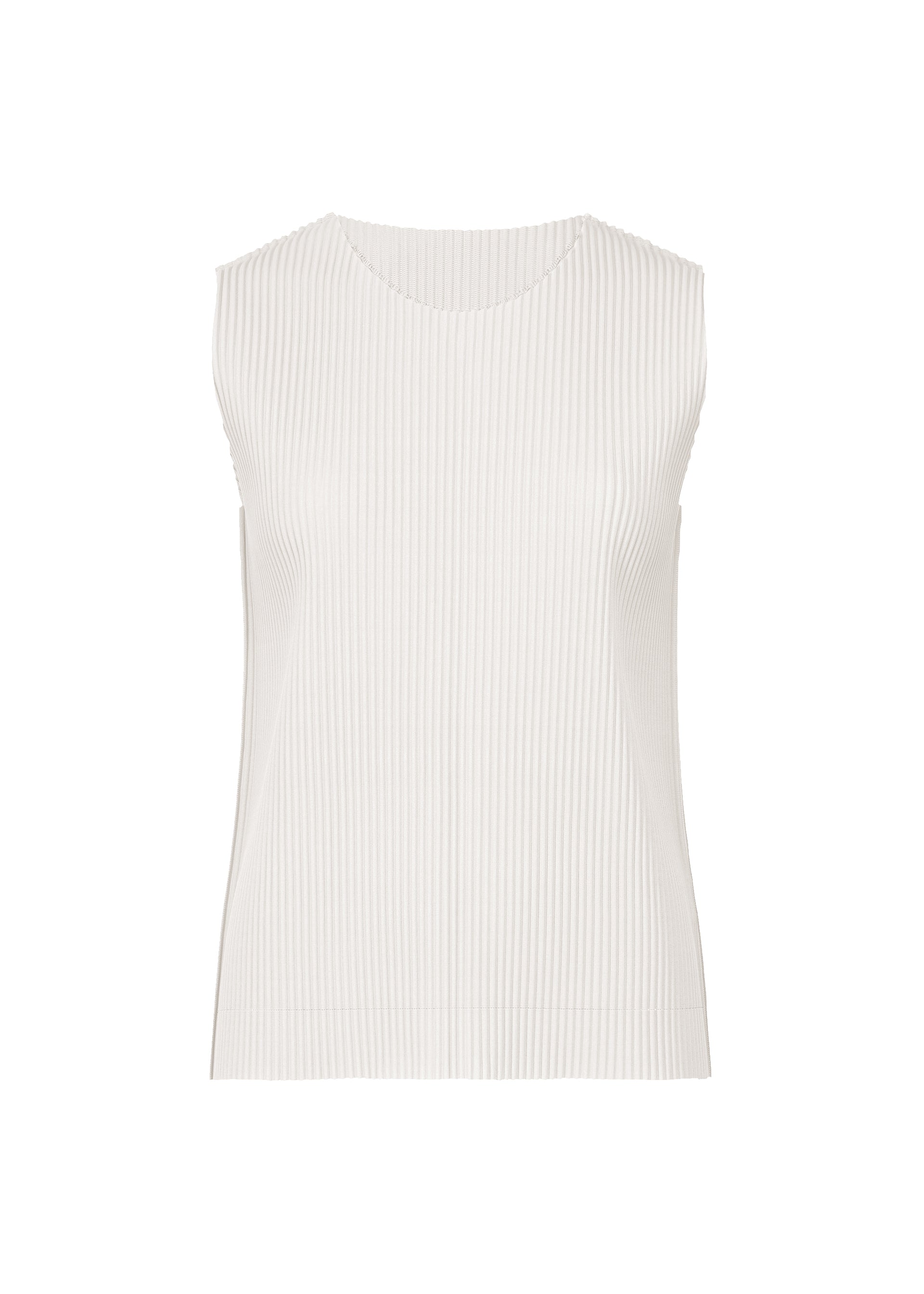 FINE KNIT PLEATS COLOR 1, WOMEN'S TOP, WHITE