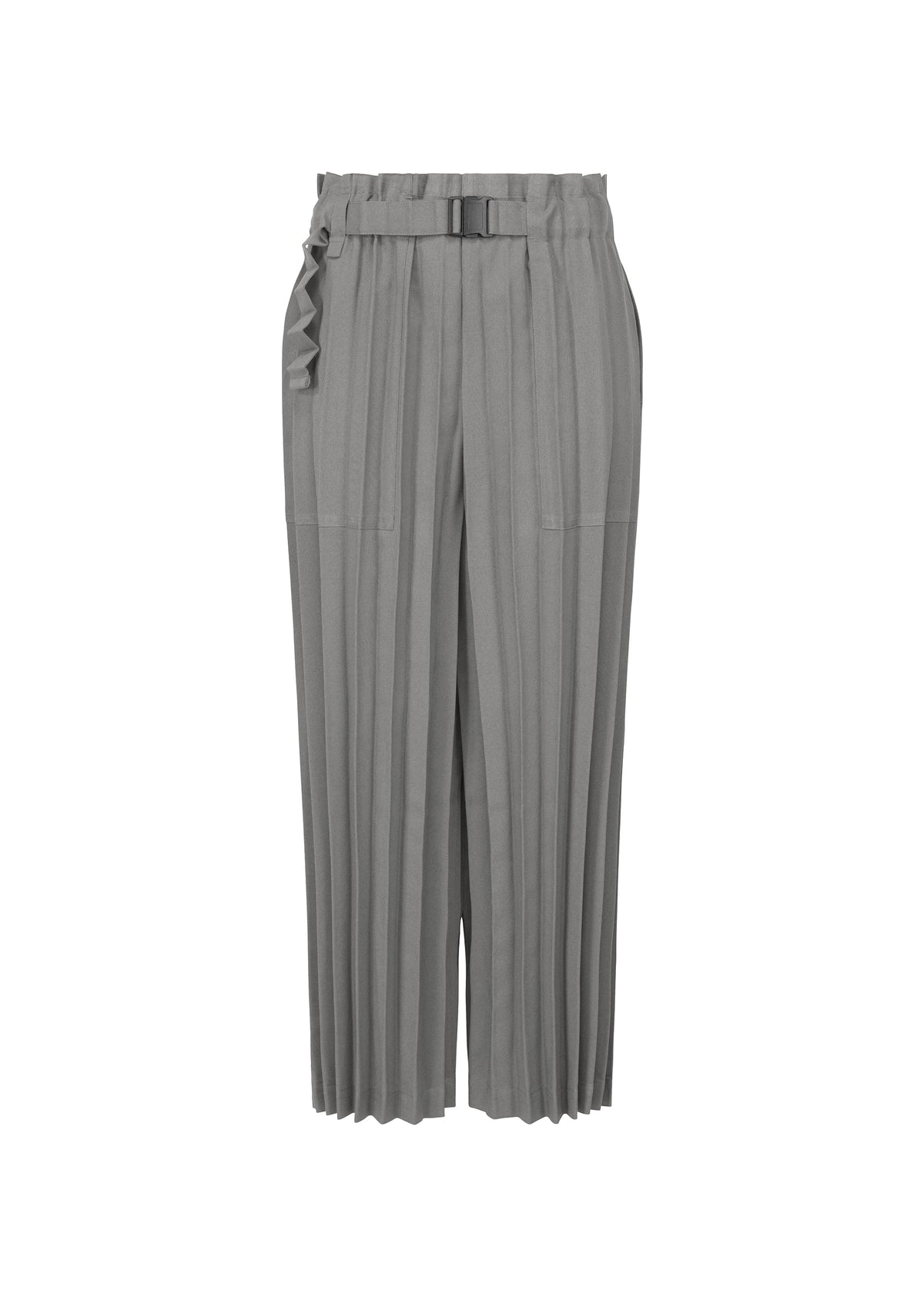 COLOR PLEATS BOTTOM, Women's Pants, Gray view 1 of 6