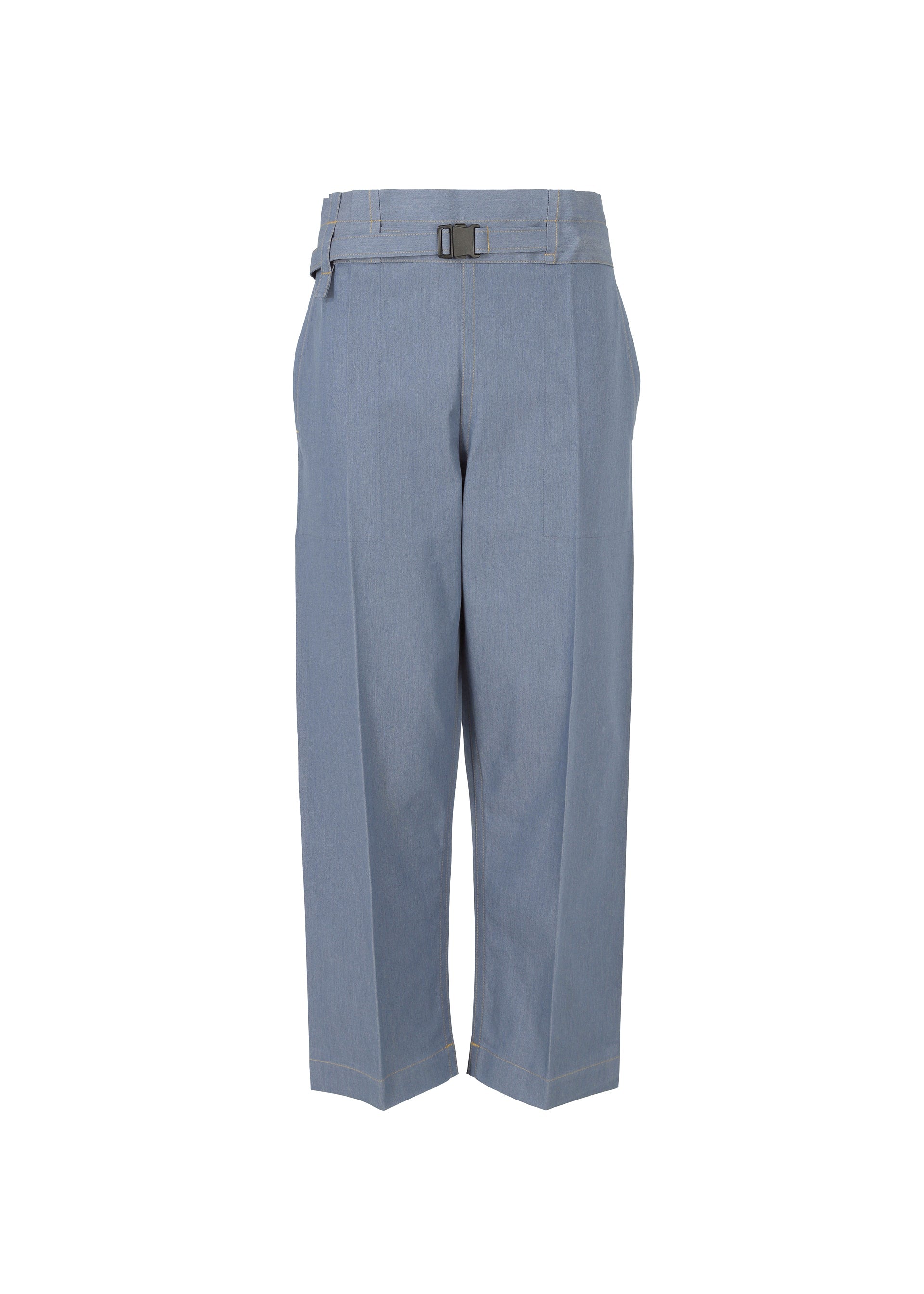 Zoomed view FLAT DENIM, Women's Pants, Blue - LIGHT BLUE （no.70）