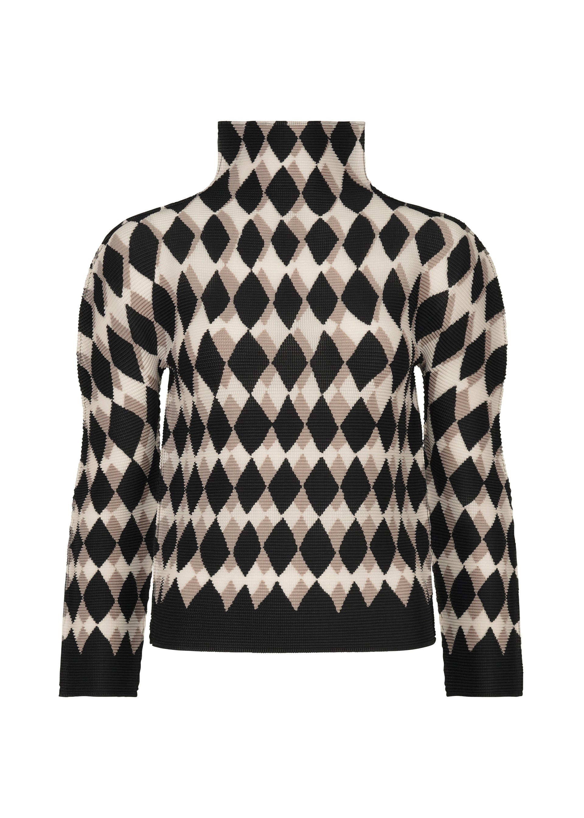 Zoomed view DIAMOND, Women's Tops, Black - BLACK×WHITE （no.19）