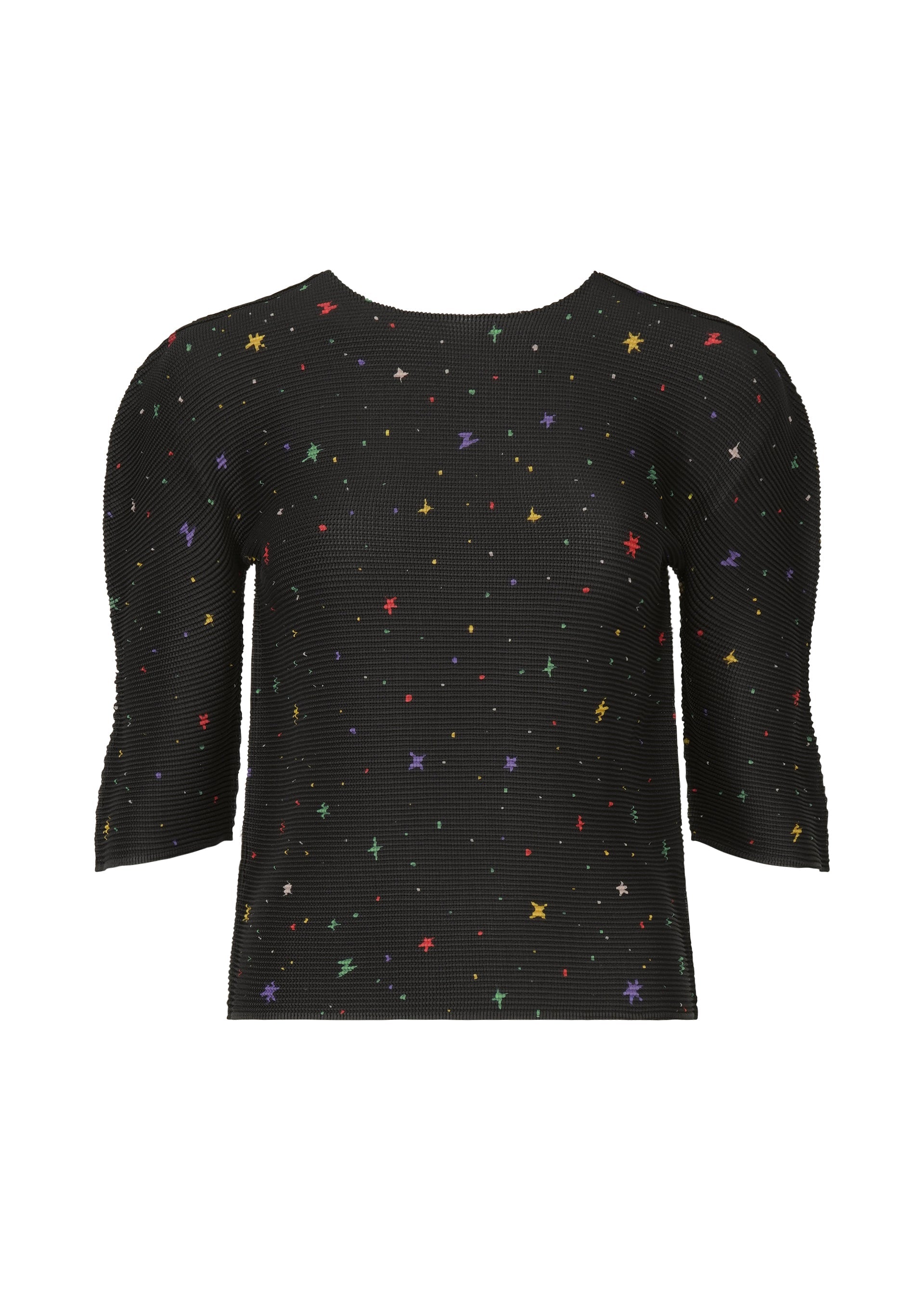 Zoomed view TWINKLE STAR, Women's Top, Black - BLACK-HUED （no.18）