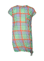 CHECK WHIPPED PLEATS SHIRT