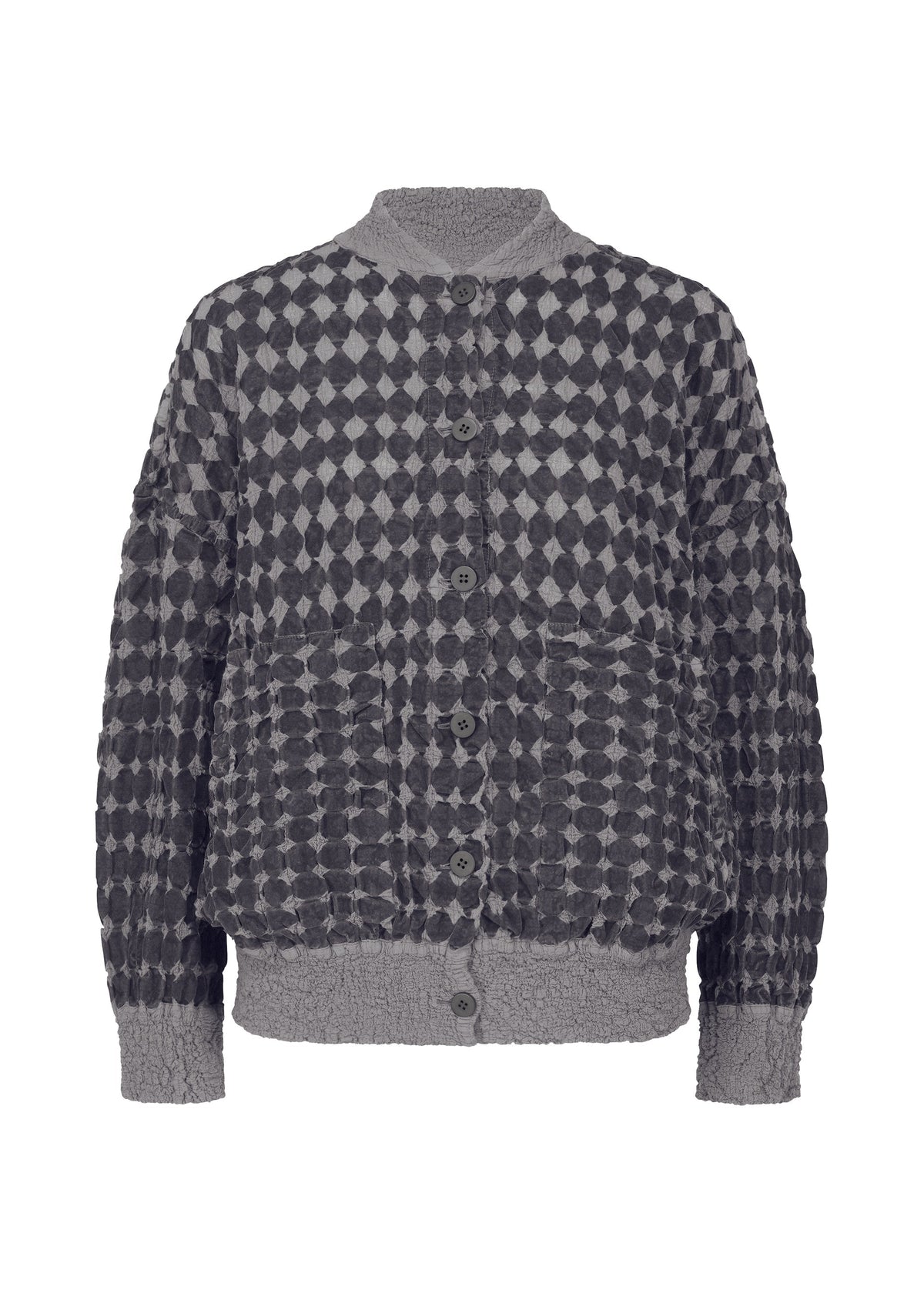 DIAMOND FLOCKY CAULIFLOWER, Women's Cardigan, Gray view 1 of 7