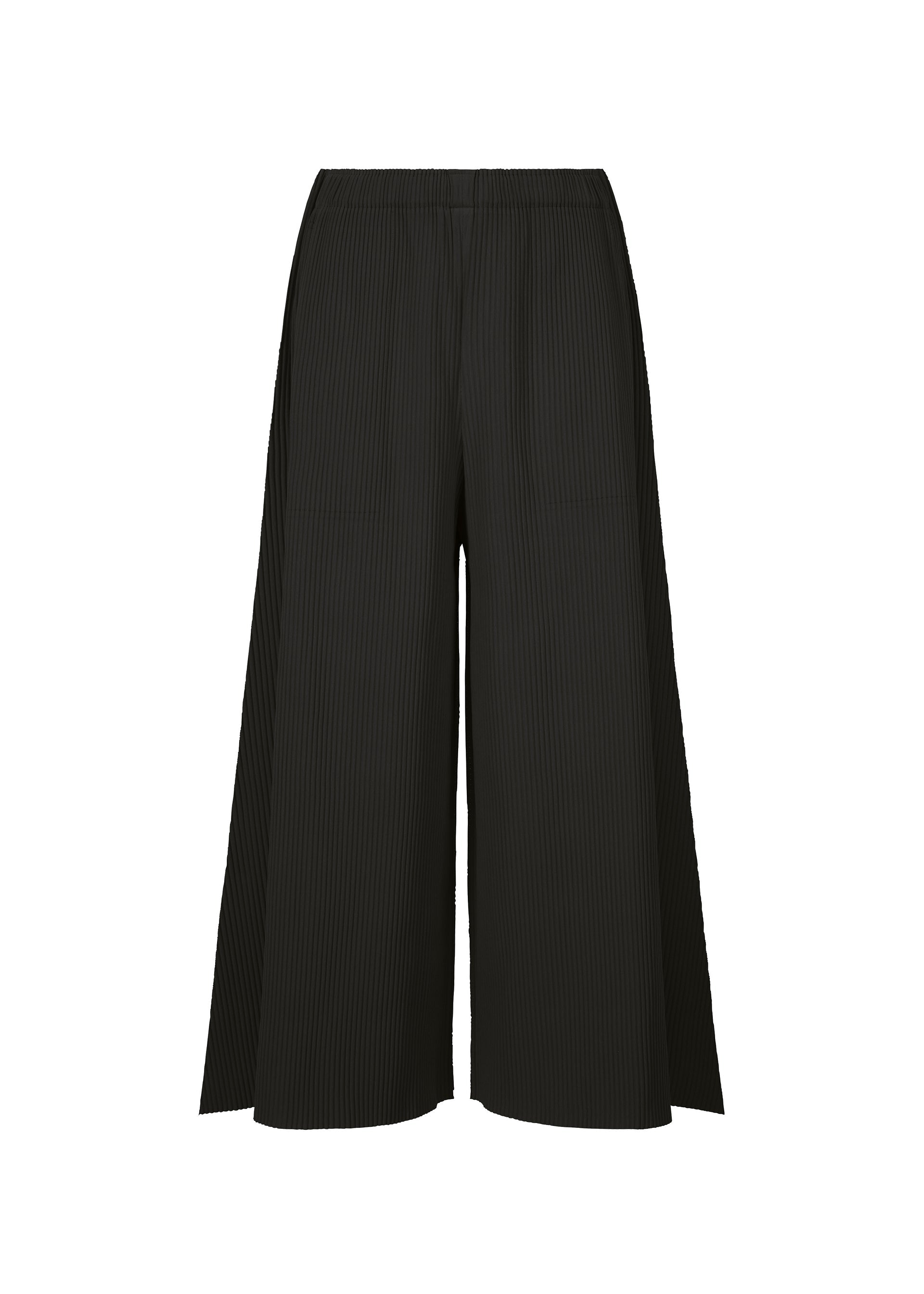 Zoomed view FLARE PLEATS, Women's Pants, Black - BLACK （no.15）