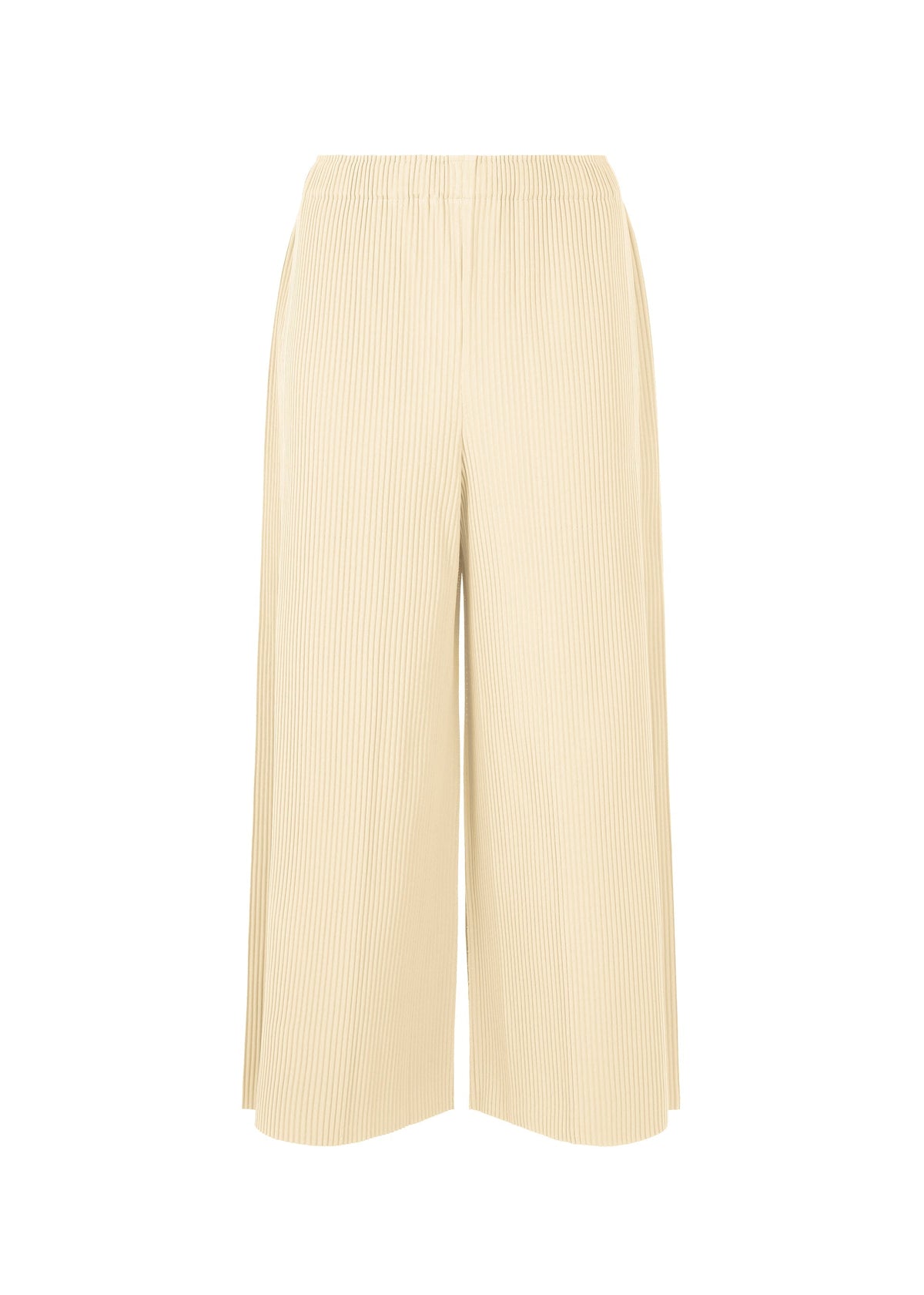 FINE KNIT PLEATS BOTTOM 1, Women's Pants, White view 1 of 7