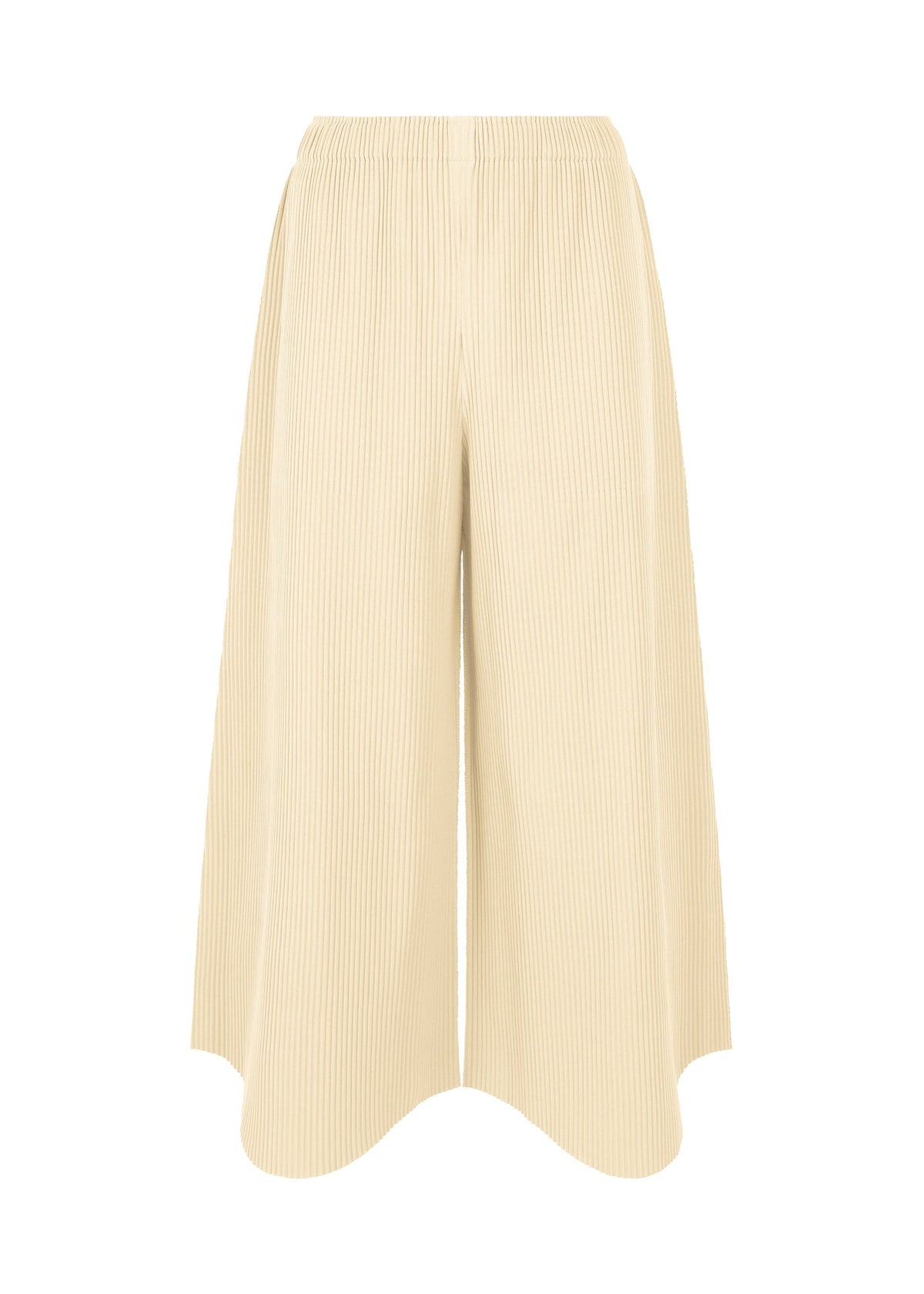 FINE KNIT PLEATS BOTTOM 1, Women's Pants, White view 1 of 6