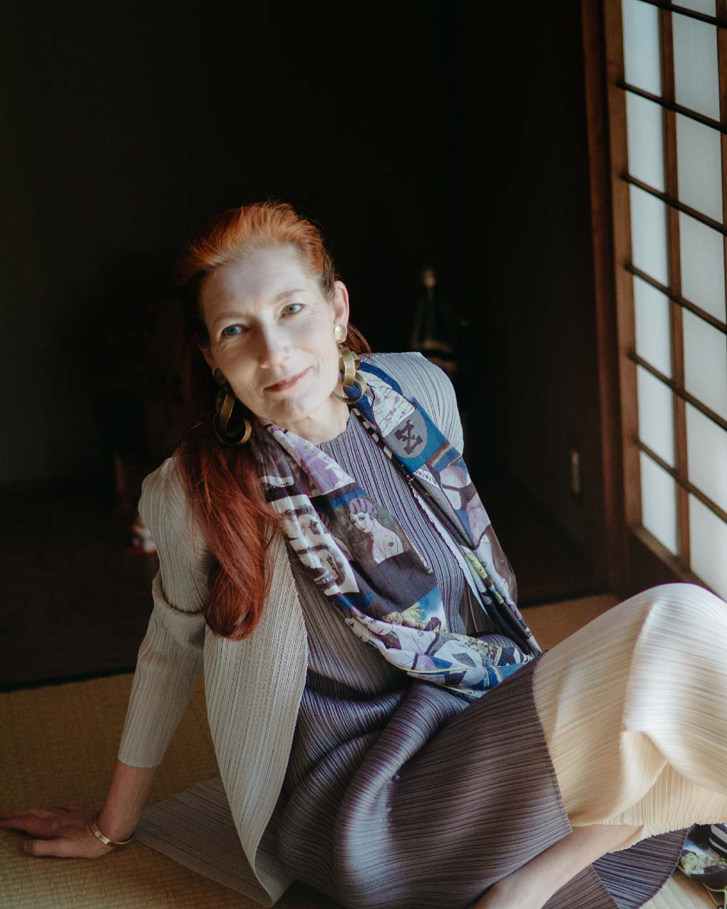 issey miyake オーガンジー　ストール REFRACTION SCARF Stole Greyish Navy – ISSEY MIYAKE EU