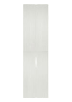 The BASIC MADAME-T by PLEATS PLEASE ISSEY MIYAKE is a versatile, light grey pleated stole with a central horizontal slit and faint vertical lines, shown flat against a white background. - LIGHT GRAY （no.10)