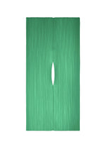 COLORFUL MADAME-T SMALL rectangular green pleated stole with a central vertical slit. - TURQUOISE GREEN （no.66）