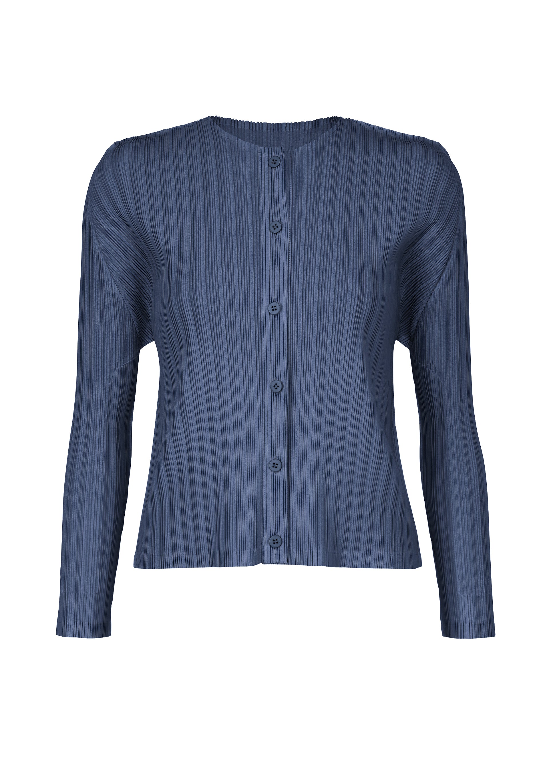 RIB PLEATS JANUARY CARDIGAN