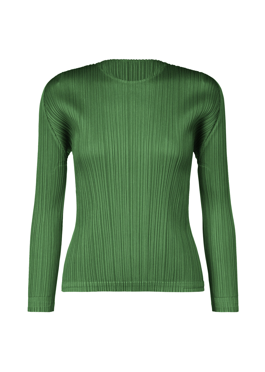 PLEATS PLEASE PP55JK802 ダークグリーンハイネックシャツ