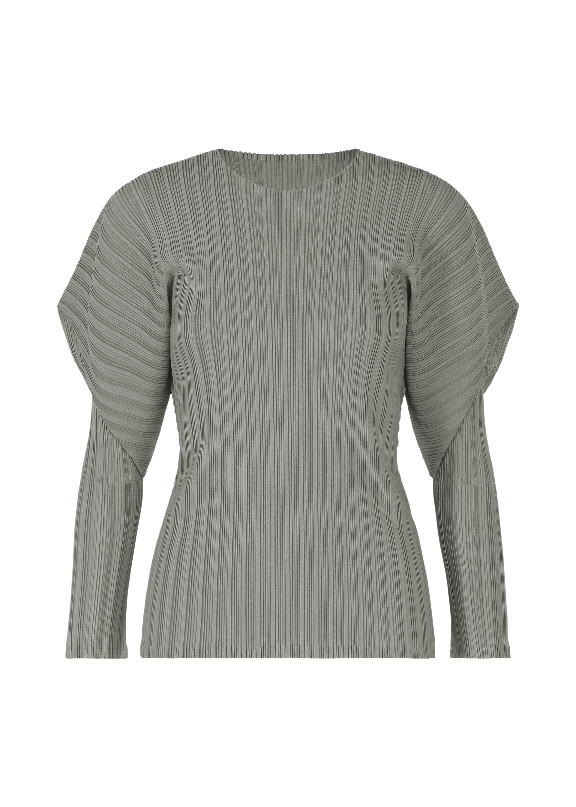 RIB PLEATS OCTOBER, Women's Tops, Gray