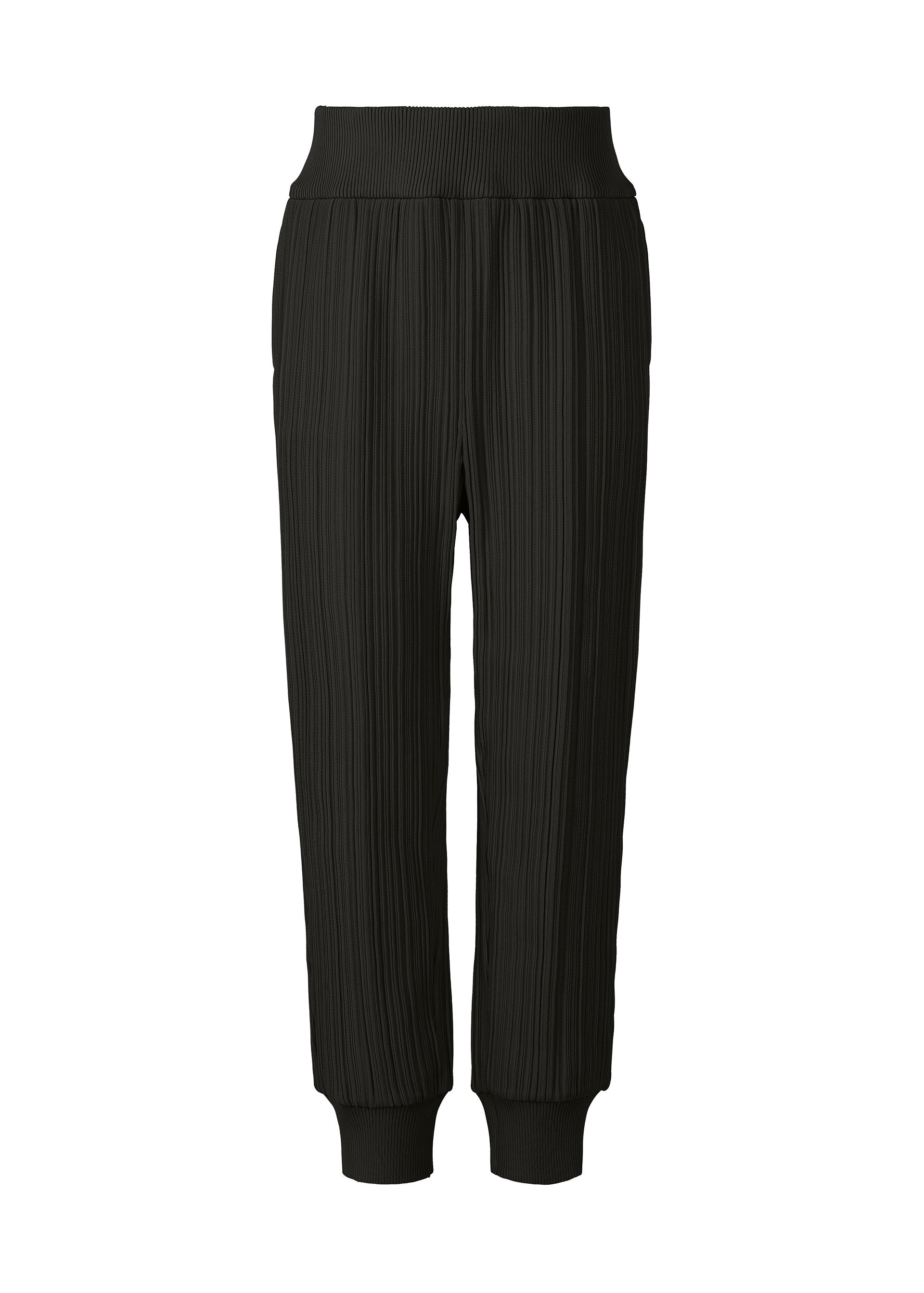 CREPE KNIT, women_pants, black