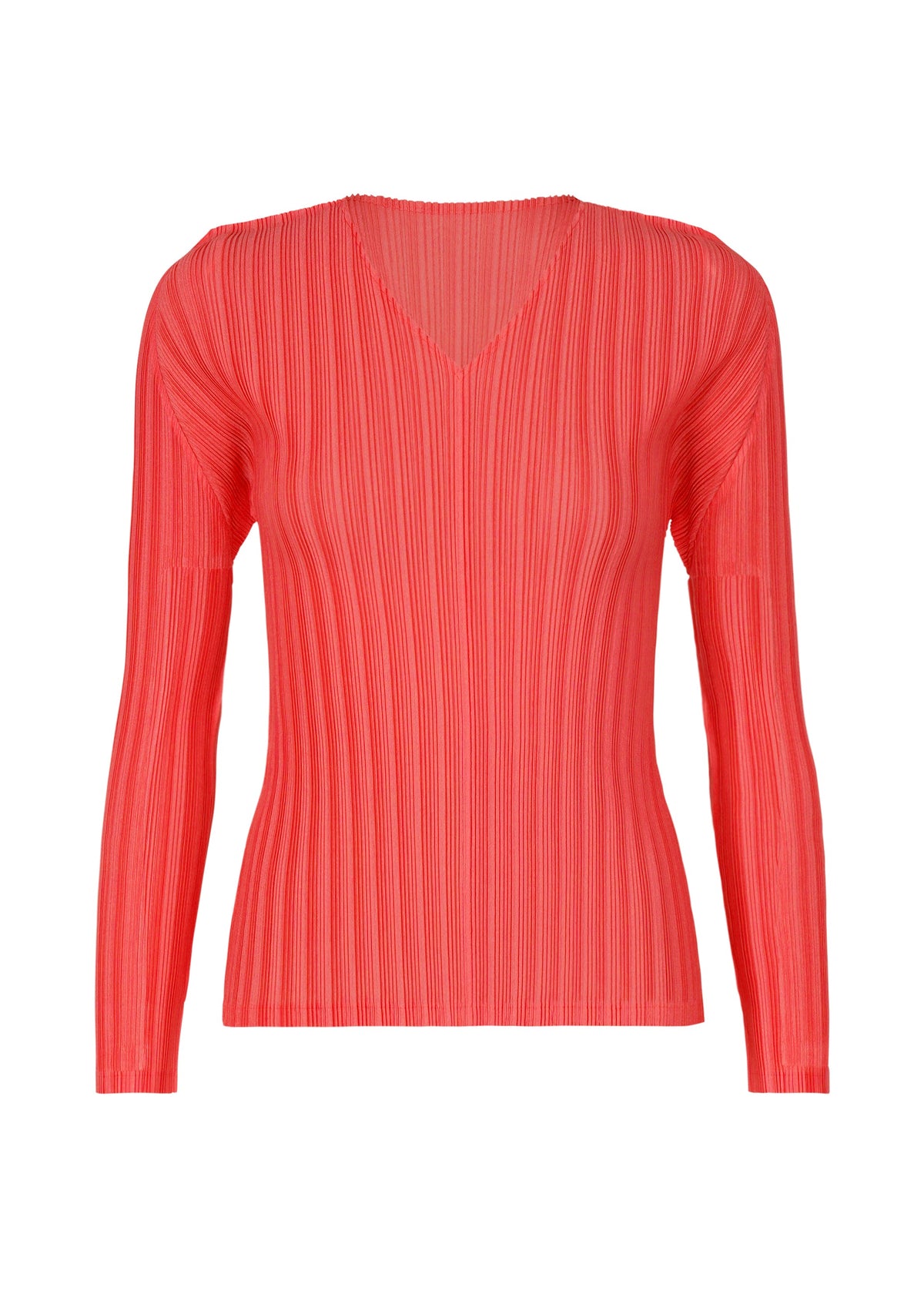 RIB PLEATS JANUARY, Women's Tops, Red