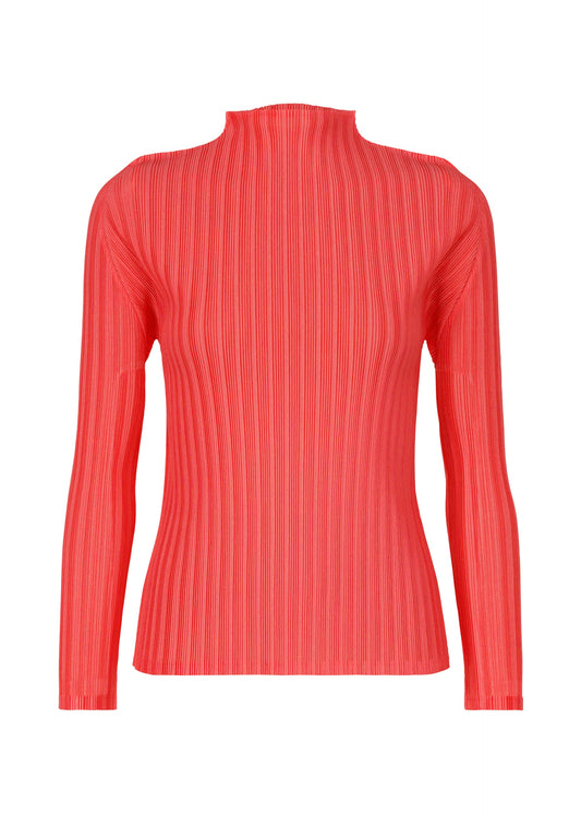 RIB PLEATS JANUARY, Women's Tops, Red