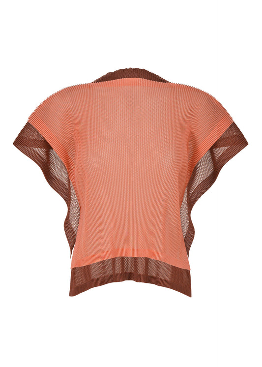 SHEER SQUARE, Women's Tops, Orange