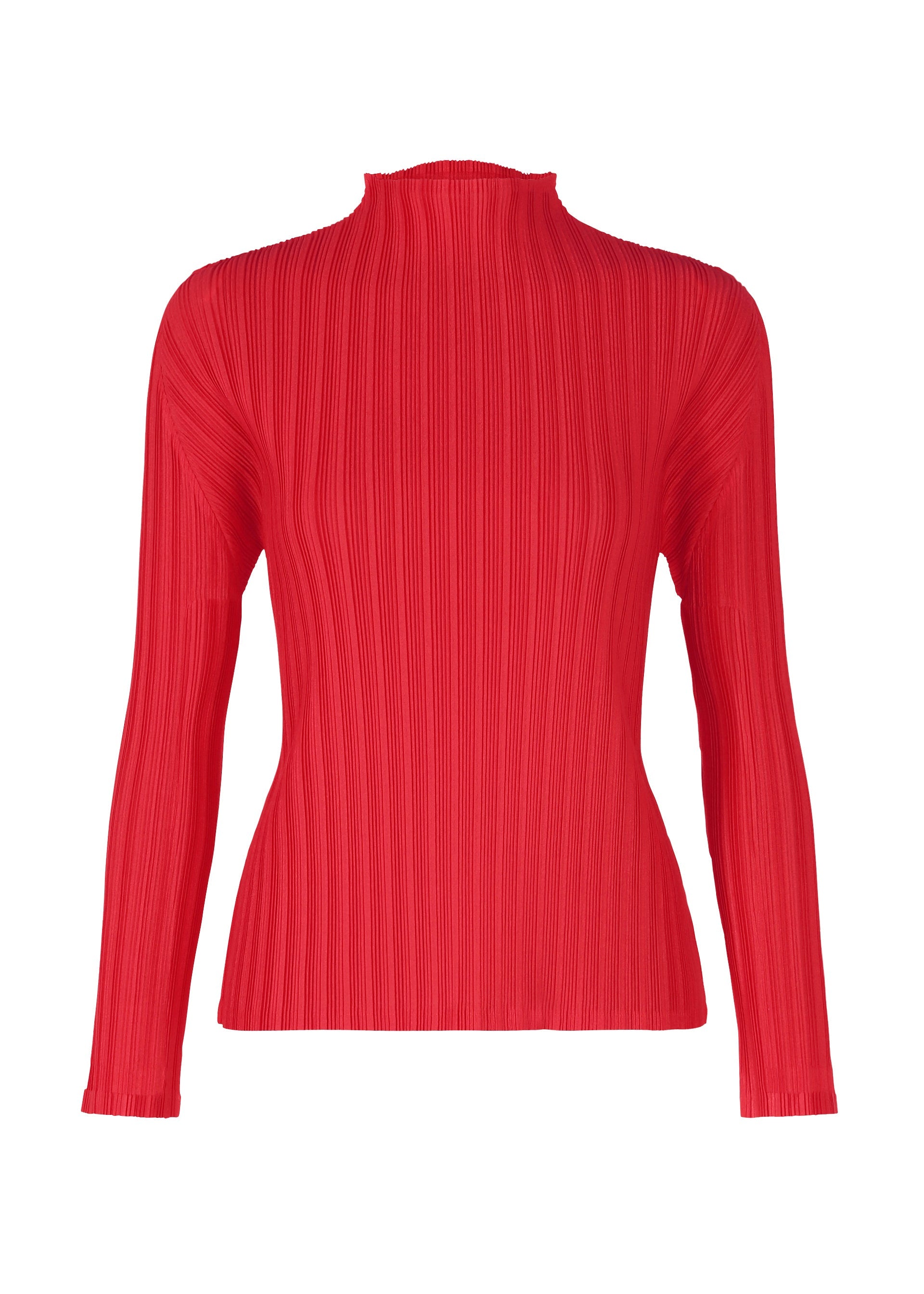 Zoomed view RIB PLEATS NOVEMBER, Women's Tops, Red - RED （no.24）