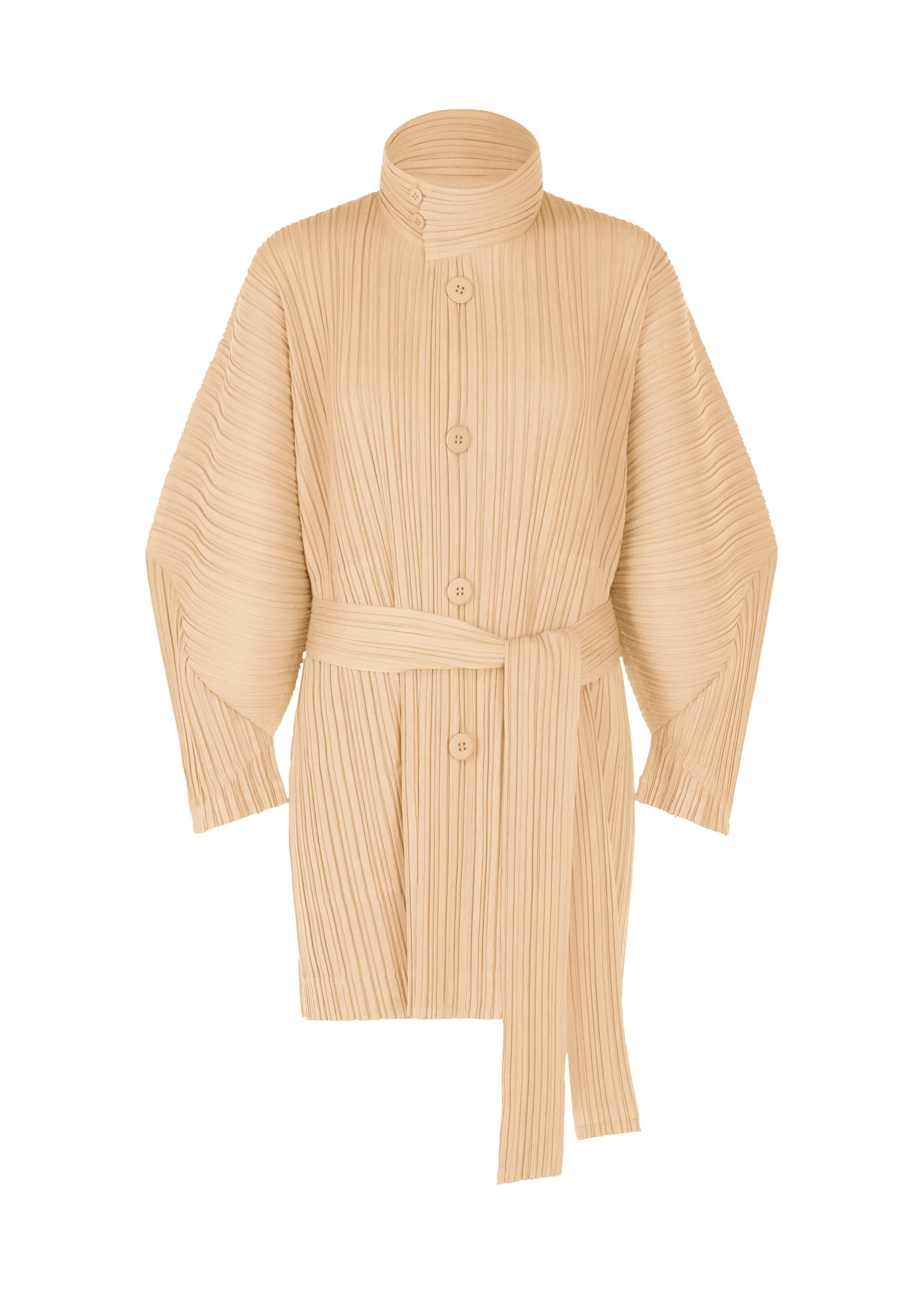 Zoomed view WOOL PLEATS - LIGHT BEIGE （no.40）
