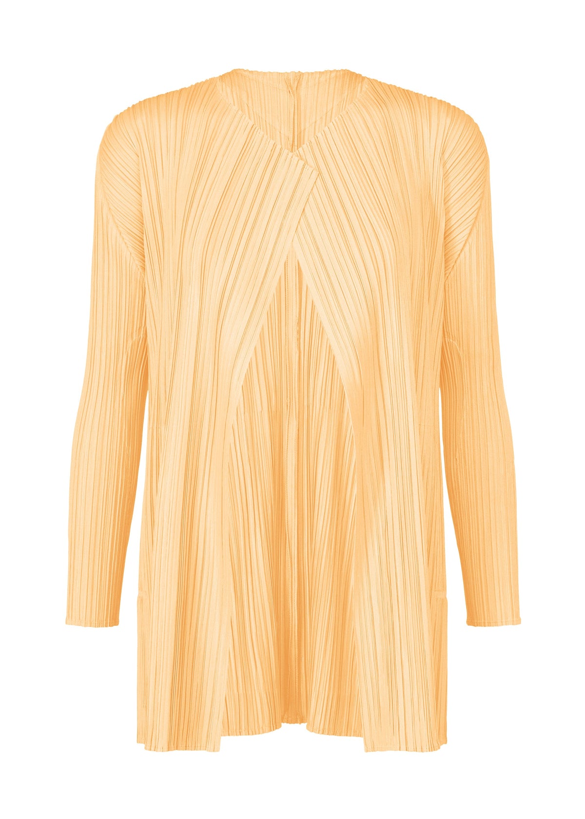 MELLOW PLEATS, Women's Cardigan, Orange