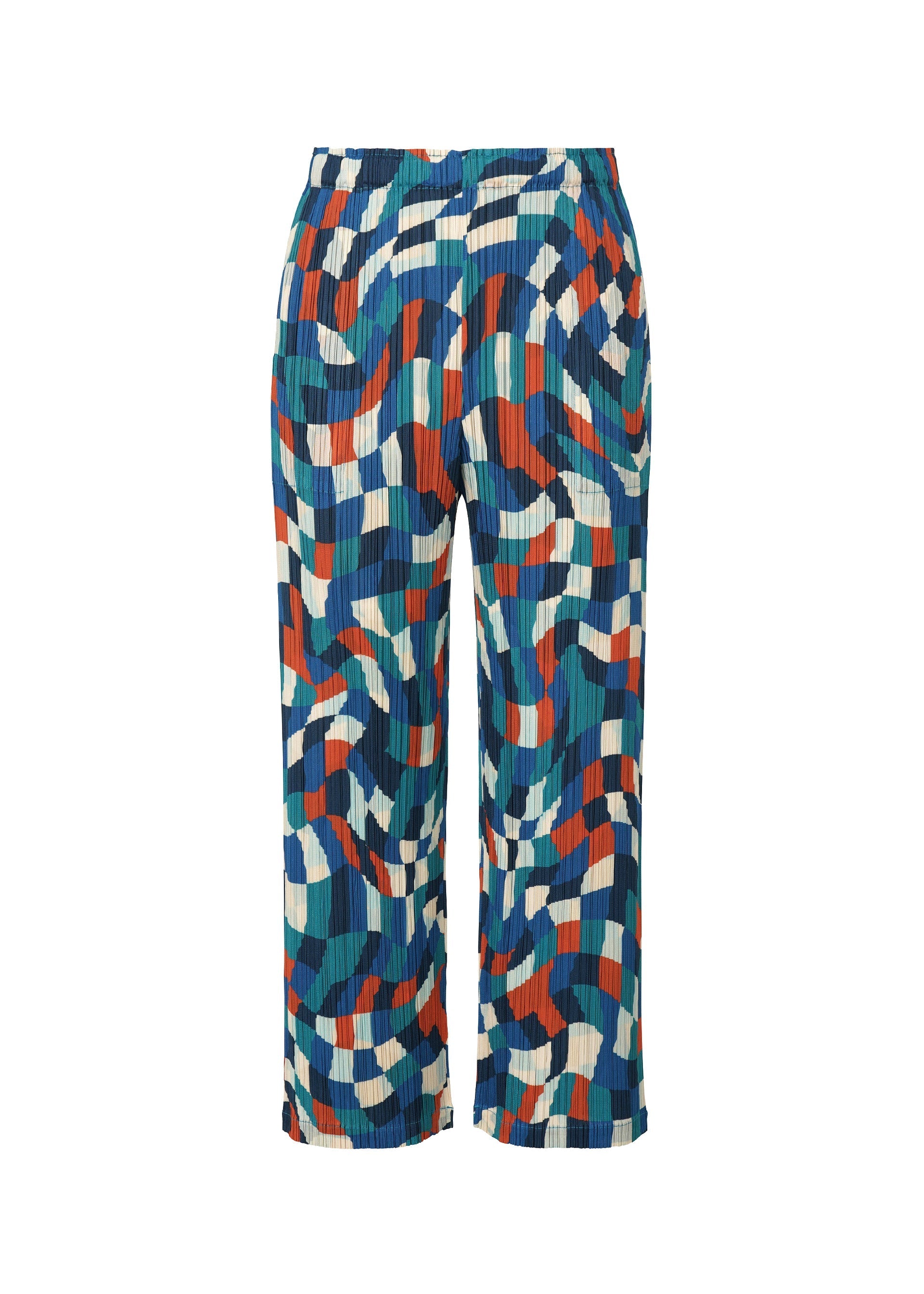 Zoomed view DANCING SQUARE, Women's Pants, Blue - BLUE （no.72）