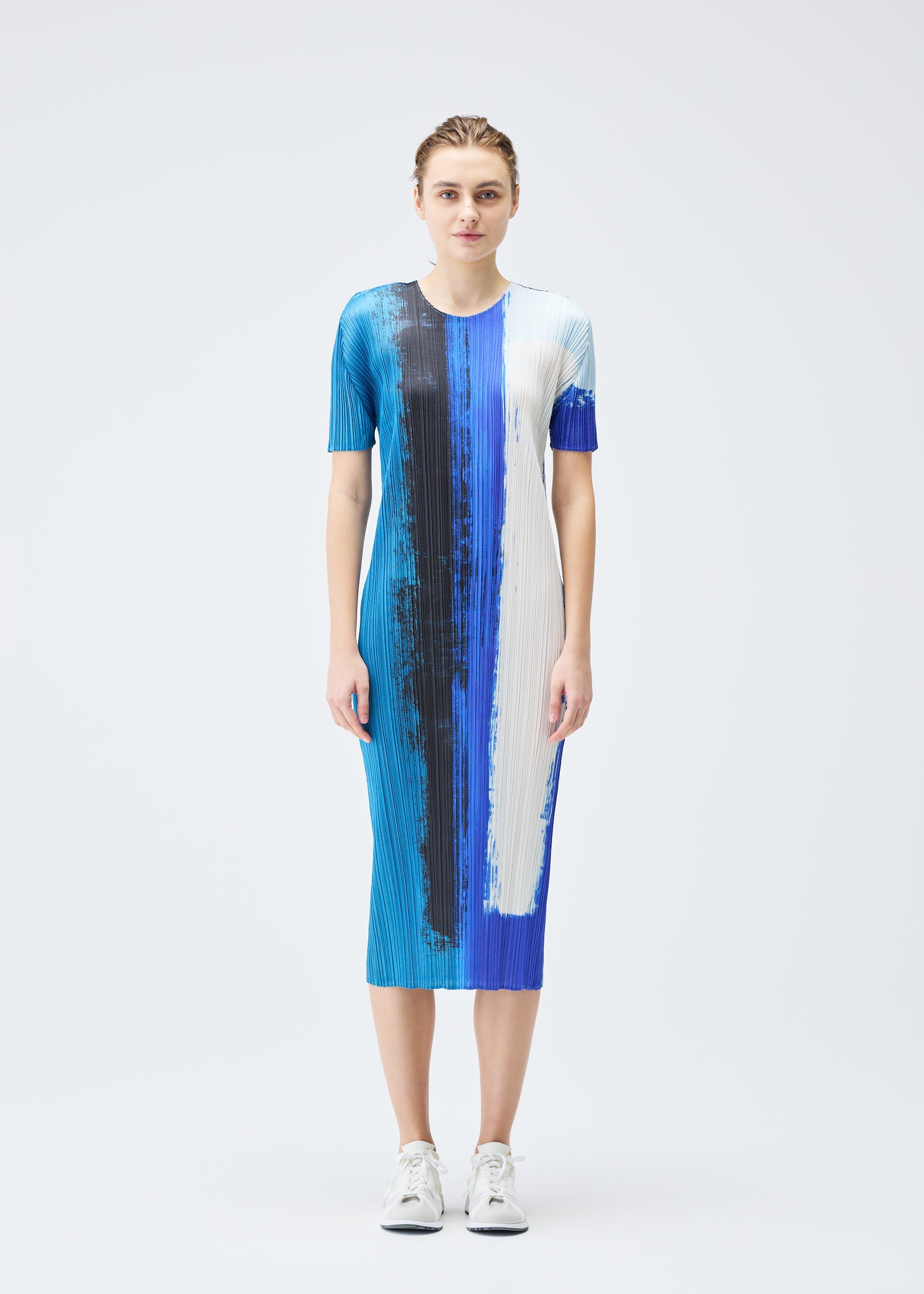 Pleats Please by Issey Miyake Photo Bounce Skirt Grey/Light
