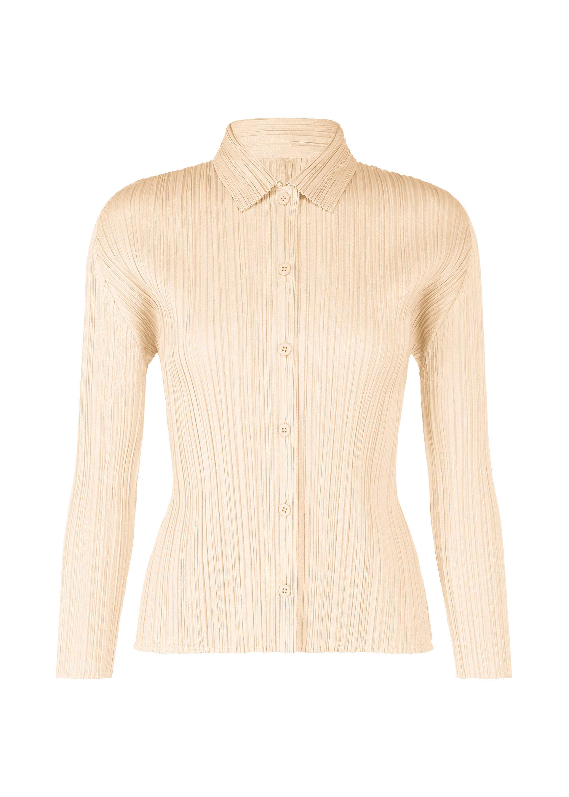 PLEATS SHIRT, Women's Tops, White