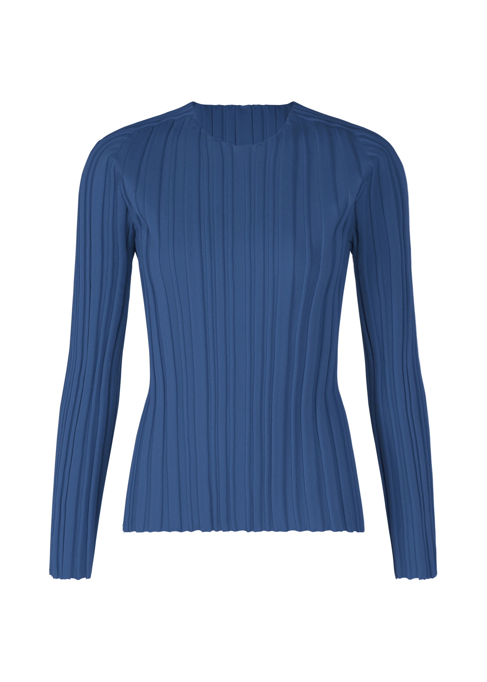 Zoomed view RIB KNIT - BLUE （no.72）