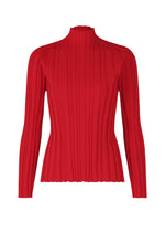 RIB KNIT, Women's Knit, Red - RED （no.24）
