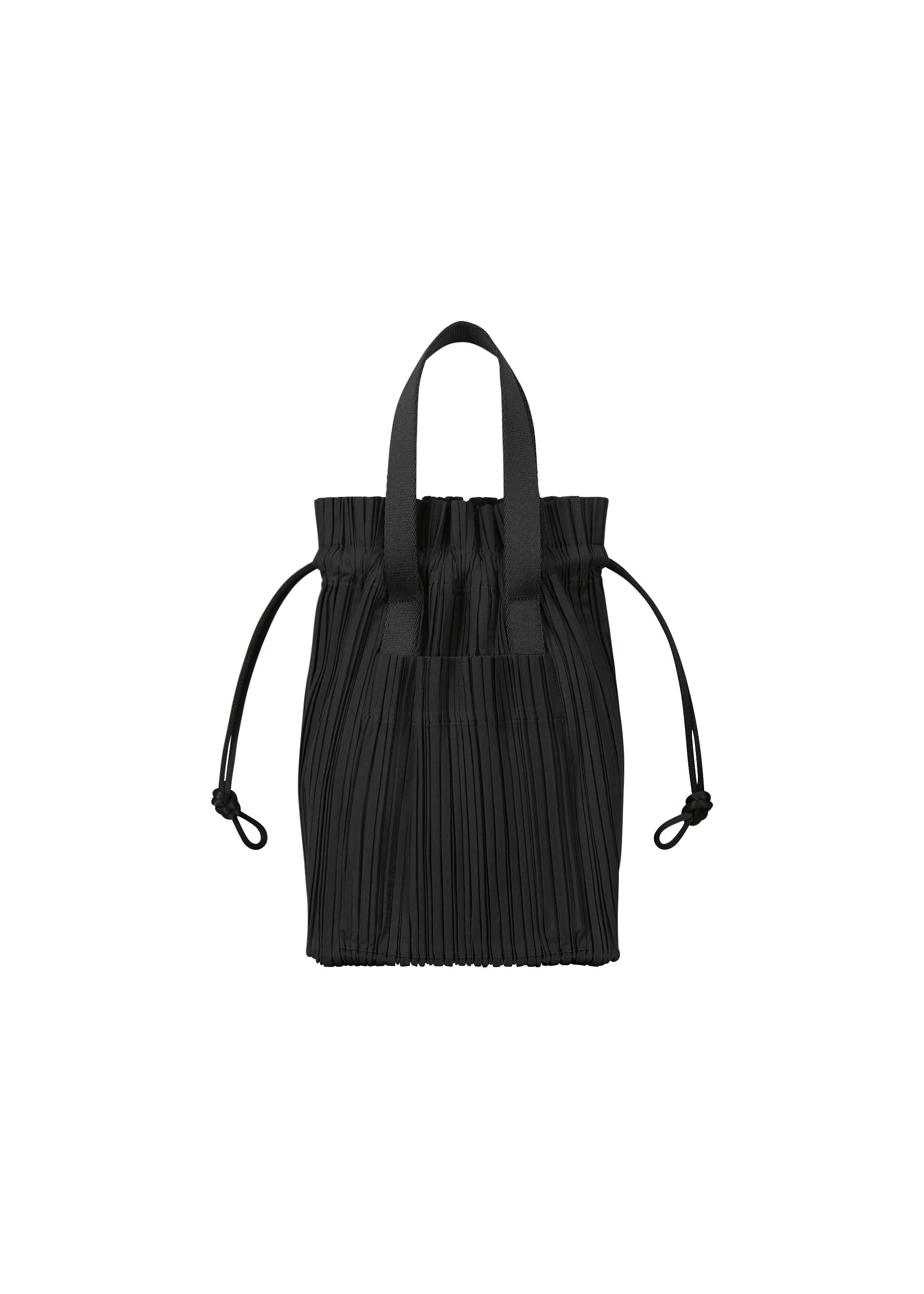 Zoomed view PLEATS TOTE BAG, Bags & Wallets_Shoulder Bag, Black - BLACK （no.15）