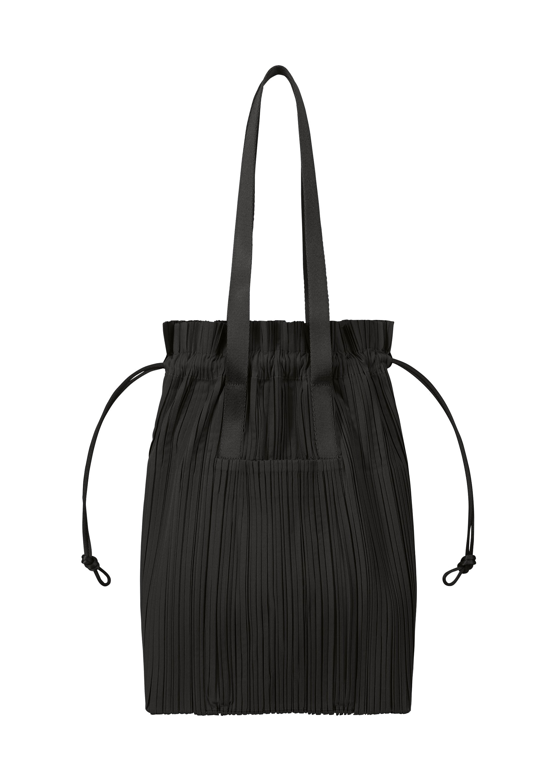 Zoomed view PLEATS TOTE BAG, Bags & Wallets_Tote Bag, Black - BLACK （no.15）