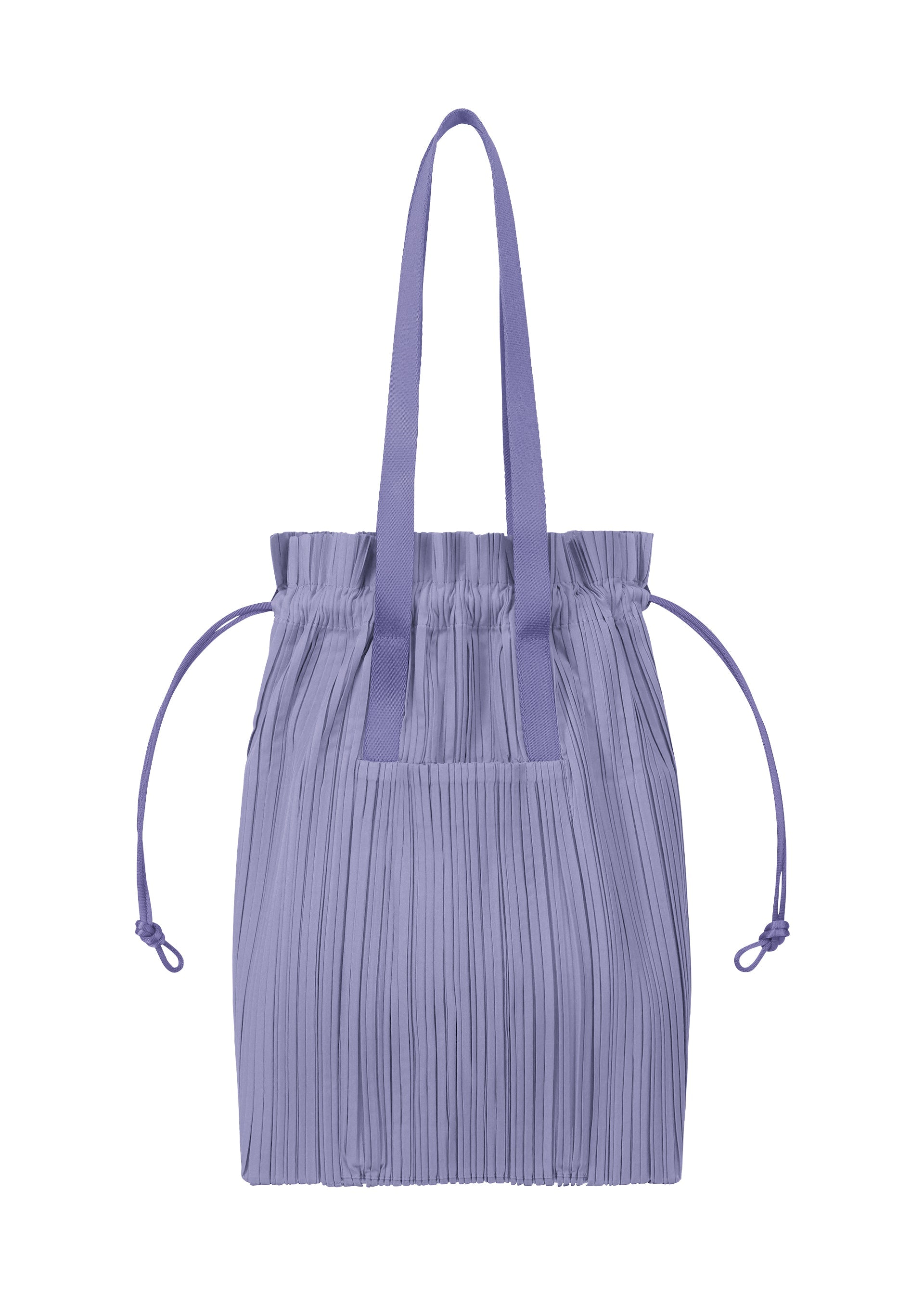 Zoomed view PLEATS TOTE BAG - STEEL BLUE （no.74）