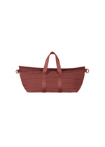 PLEATS BOSTON BAG - BROWN RED （no.45）