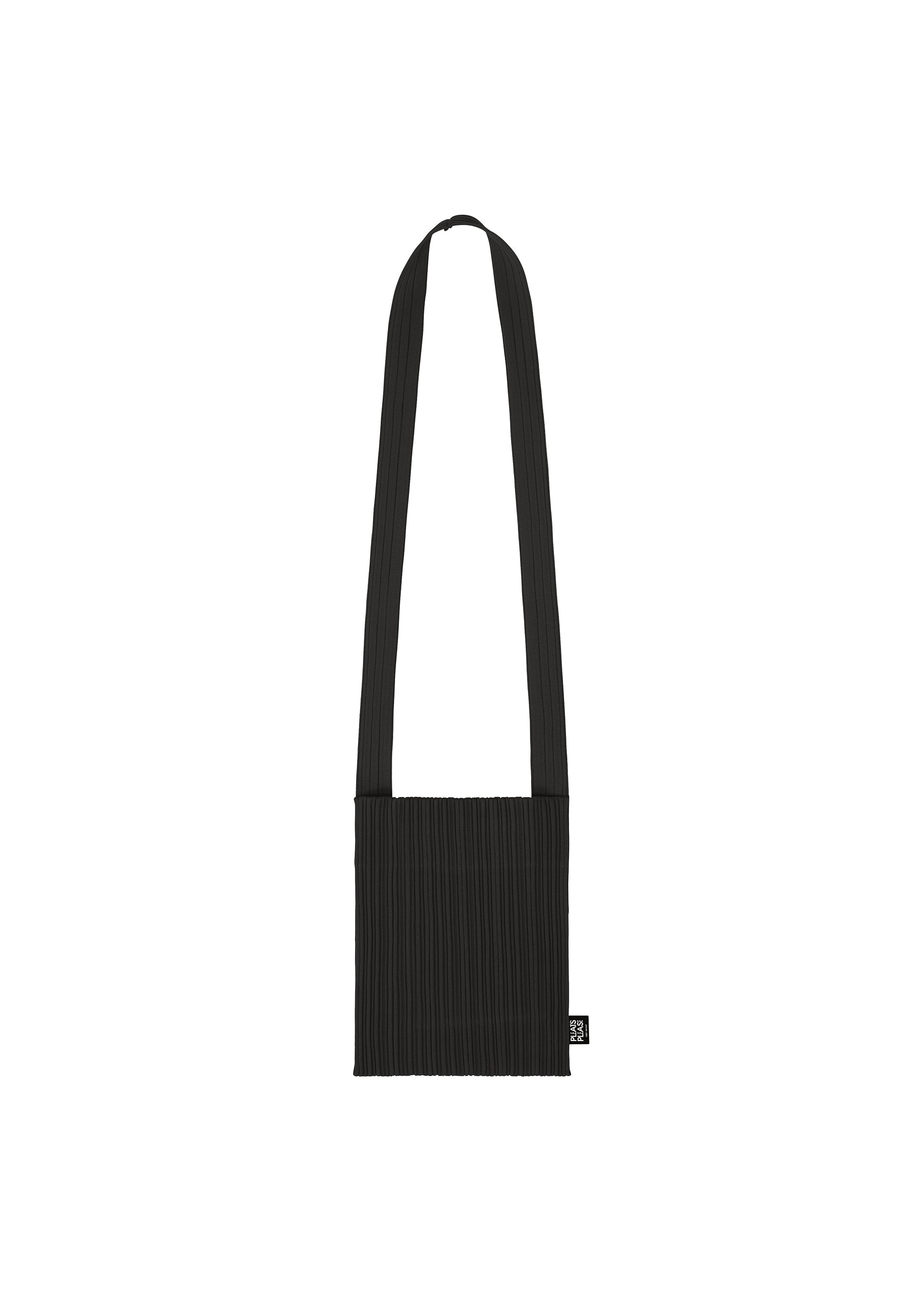 Zoomed view CREPE KNIT BAG, Bags & Wallets_Shoulder Bag, Black - BLACK （no.15）