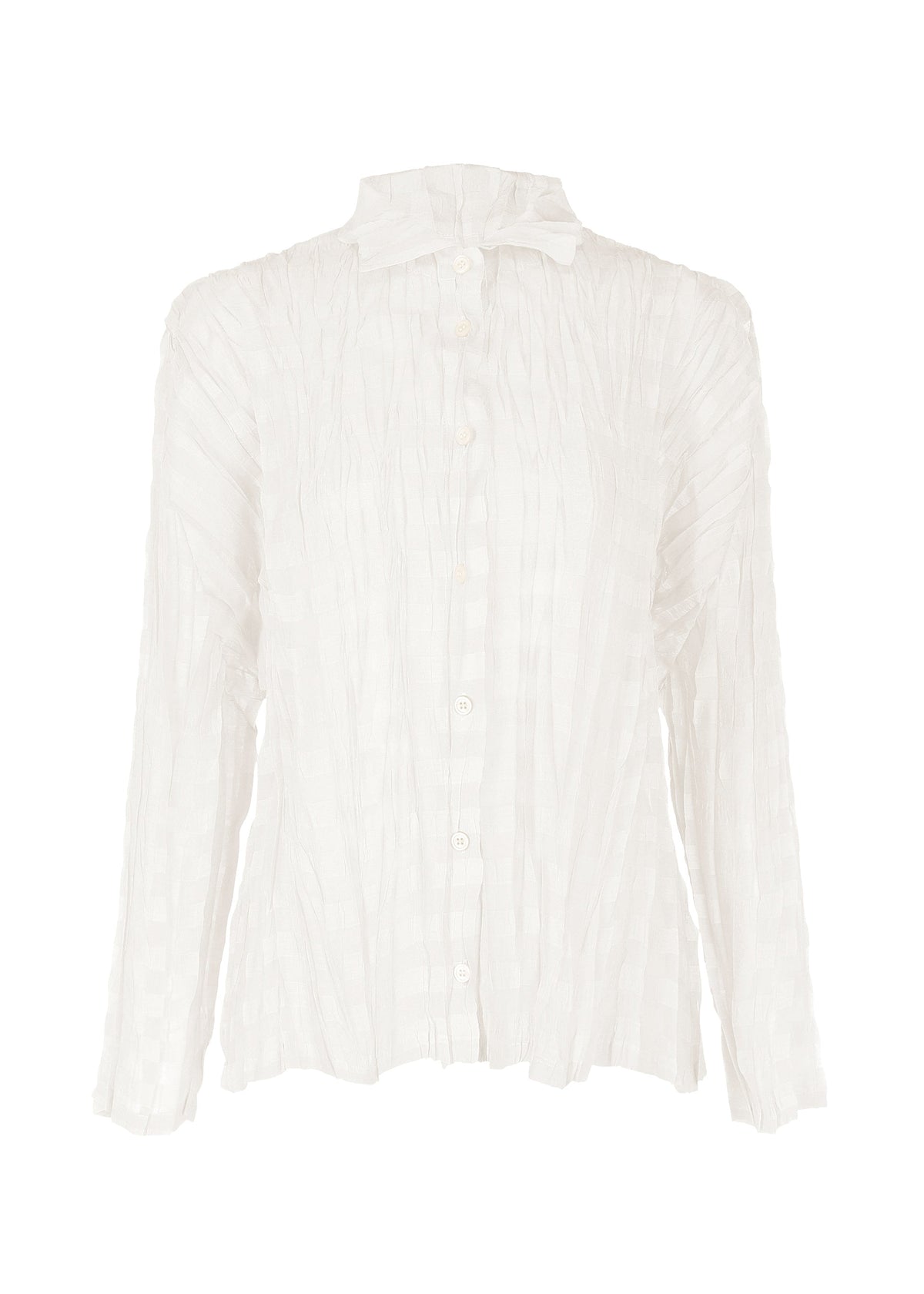 TWISTED BORDER SHIRT, Women's Tops, Shirts, White view 1 of 8