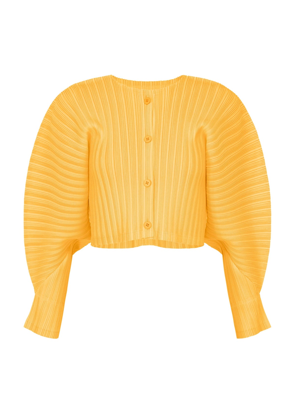 RIB PLEATS JANUARY, Women's Tops, Cardigan, Yellow view 1 of 7