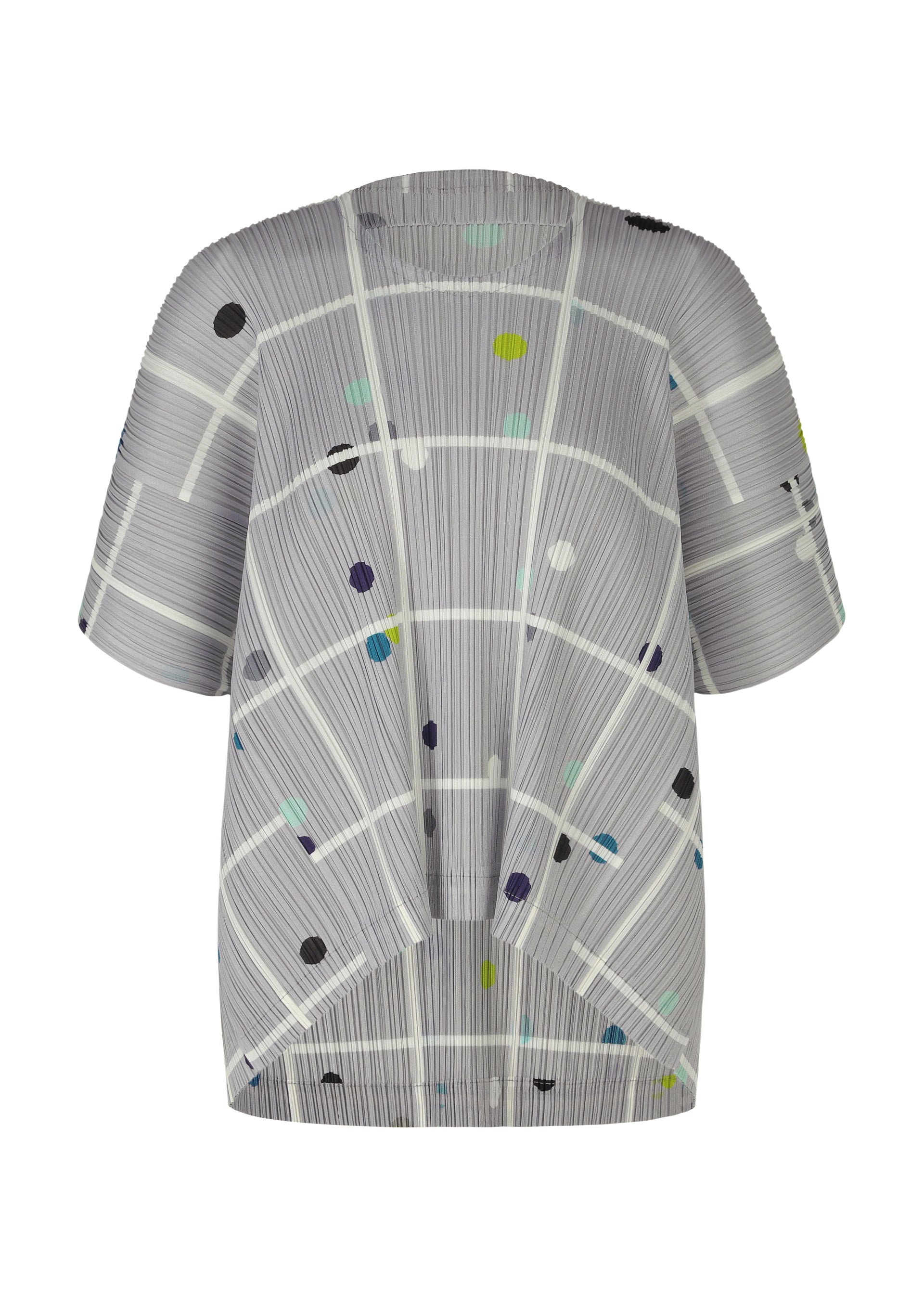 Zoomed view CROSSING DOTS, Women's Tops, Gray - LIGHT GRAY （no.10）