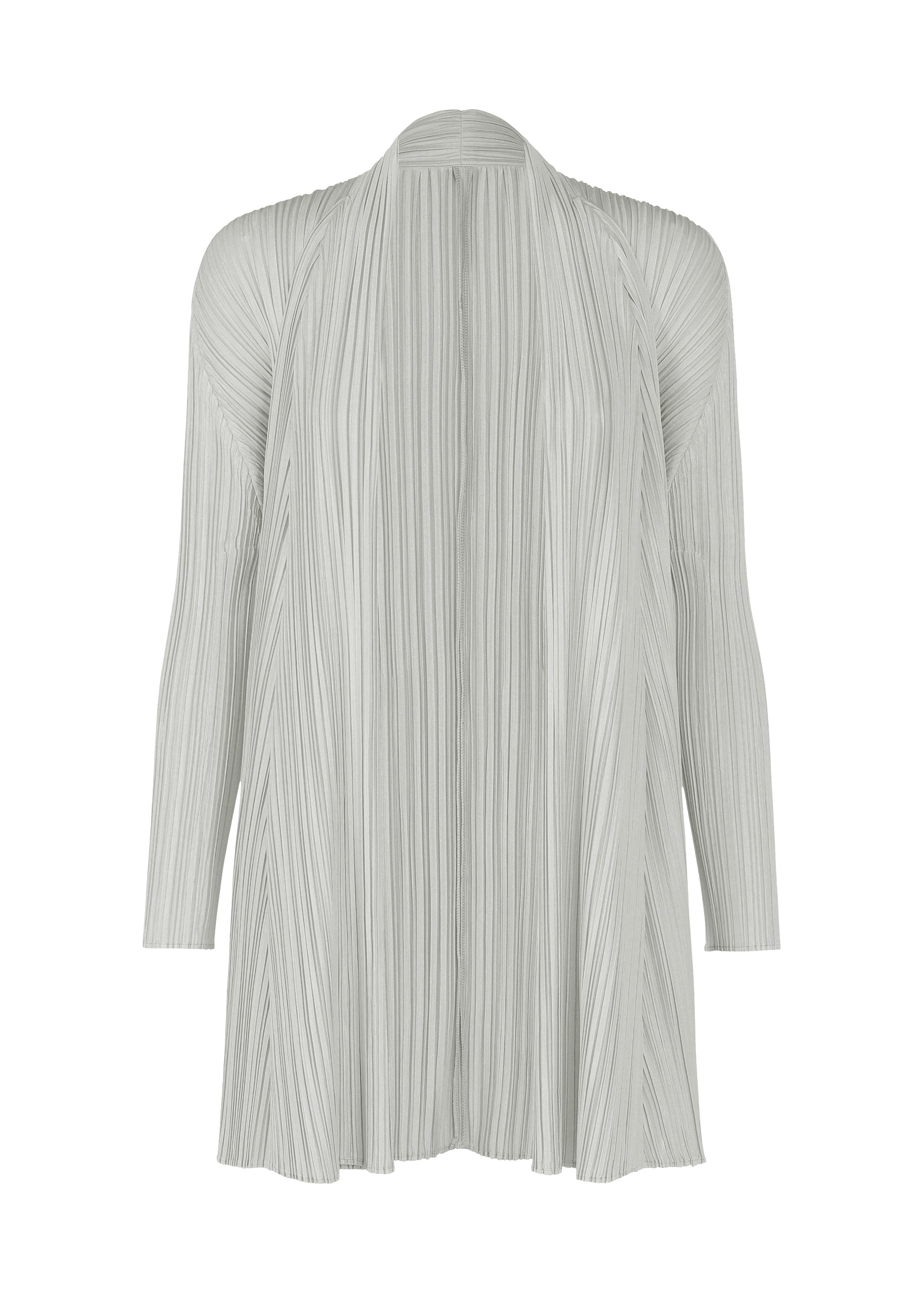 Zoomed view MELLOW PLEATS, Women's Tops, Cardigan, Gray - COOL GRAY (no.11)