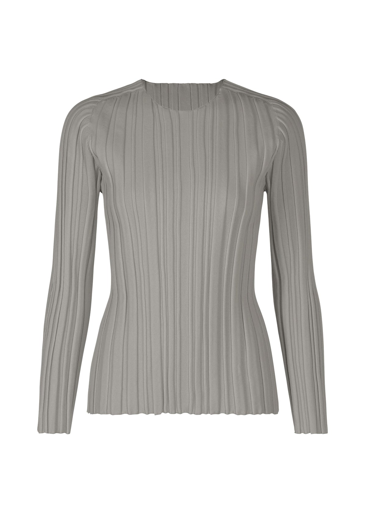 RIB KNIT, women's knit, gray view 1 of 7