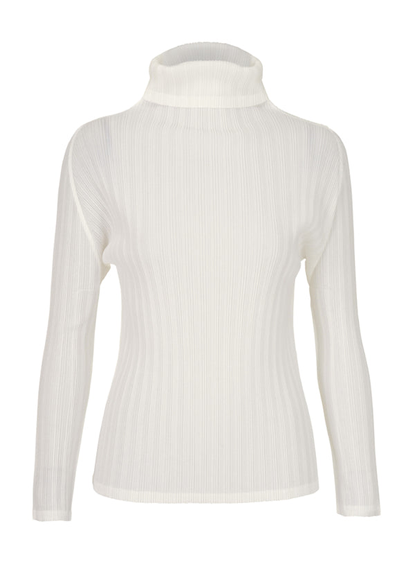 RIB PLEATS BASICS TOP | The official ISSEY MIYAKE ONLINE STORE 
